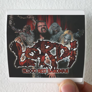Lordi Blood Red Sandman Album Cover Sticker Lordi Blood Red Sandman Album Cover Sticker
