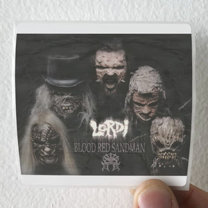 Lordi Blood Red Sandman 1 Album Cover Sticker Lordi Blood Red Sandman 1 Album Cover Sticker