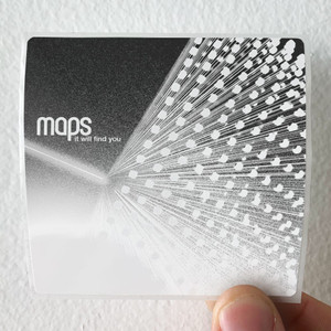 Maps It Will Find You Album Cover Sticker