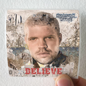 Morgan Page Believe Album Cover Sticker Morgan Page Believe Album Cover Sticker
