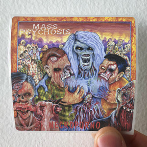 Mass Psychosis Necroporno Album Cover Sticker Mass Psychosis Necroporno Album Cover Sticker