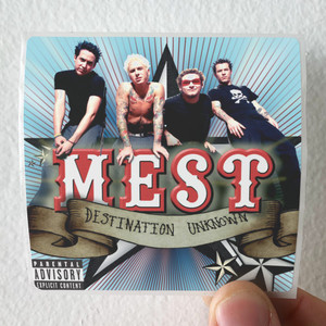 Mest Destination Unknown Album Cover Sticker