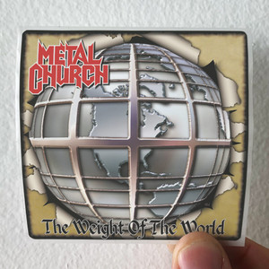Metal Church The Weight Of The World Album Cover Sticker Metal Church The Weight Of The World Album Cover Sticker