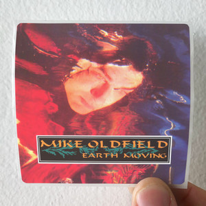 Mike Oldfield Earth Moving Album Cover Sticker