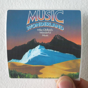 Mike Oldfield Music Wonderland Album Cover Sticker Mike Oldfield Music Wonderland Album Cover Sticker