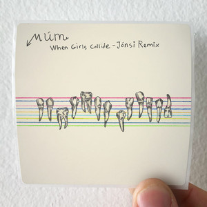 mum When Girls Collide Jonsi Remix Album Cover Sticker
