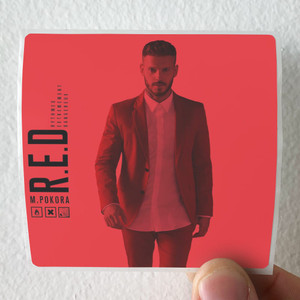 M Pokora Red Rythmes Extrmement Dangereux Album Cover Sticker M Pokora Red Rythmes Extrmement Dangereux Album Cover Sticker