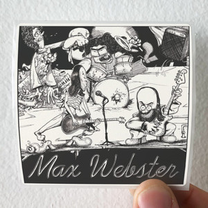 Max Webster Max Webster Album Cover Sticker Max Webster Max Webster Album Cover Sticker