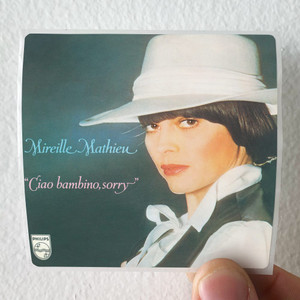 Mireille Mathieu Ciao Bambino Sorry Album Cover Sticker
