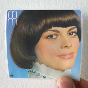 Mireille Mathieu M M Album Cover Sticker