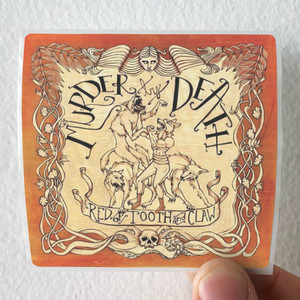 Murder by Death Red Of Tooth And Claw Album Cover Sticker Murder by Death Red Of Tooth And Claw Album Cover Sticker