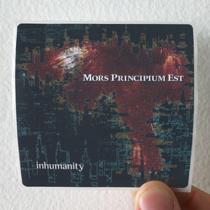 Mors Principium Est Inhumanity Album Cover Sticker Mors Principium Est Inhumanity Album Cover Sticker