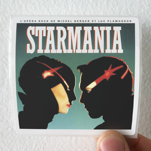 Michel Berger Starmania 2 Album Cover Sticker Michel Berger Starmania 2 Album Cover Sticker