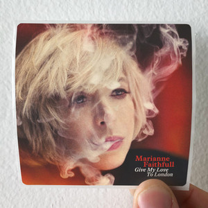 Marianne Faithfull Give My Love To London Album Cover Sticker Marianne Faithfull Give My Love To London Album Cover Sticker