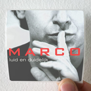 Marco Borsato Luid En Duidelijk Album Cover Sticker