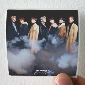 MONSTA X Shoot Out Japanese Version Album Cover Sticker MONSTA X Shoot Out Japanese Version Album Cover Sticker