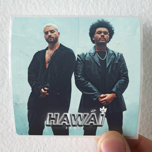 Maluma Hawi Remix Album Cover Sticker Maluma Hawi Remix Album Cover Sticker