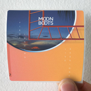 Moon Boots First Landing Album Cover Sticker