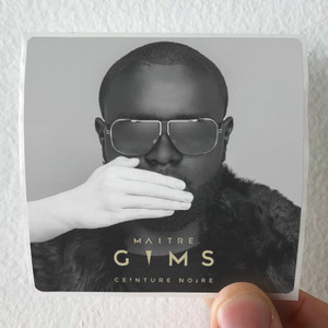 Maitre Gims Ceinture Noire Album Cover Sticker