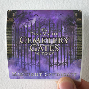 Midnight Syndicate The Dead Matter Cemetery Gates Album Cover Sticker