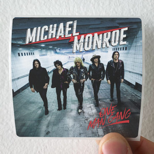 Michael Monroe One Man Gang Album Cover Sticker Michael Monroe One Man Gang Album Cover Sticker