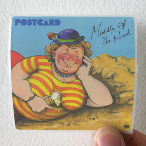Middle of the Road Postcard Album Cover Sticker