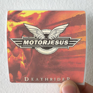 Motorjesus Deathrider Album Cover Sticker Motorjesus Deathrider Album Cover Sticker