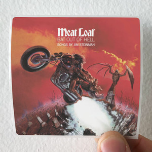 Meat Loaf Bat Out Of Hell 1 Album Cover Sticker Meat Loaf Bat Out Of Hell 1 Album Cover Sticker