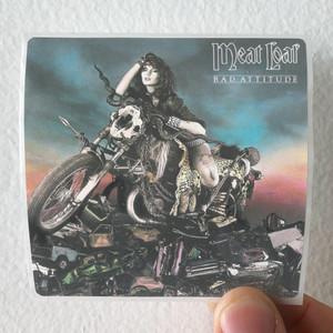Meat Loaf Bad Attitude Album Cover Sticker