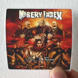 Misery Index Heirs To Thievery Album Cover Sticker Misery Index Heirs To Thievery Album Cover Sticker