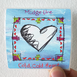 Midge Ure Cold Cold Heart Album Cover Sticker