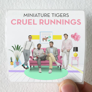 Miniature Tigers Cruel Runnings Album Cover Sticker Miniature Tigers Cruel Runnings Album Cover Sticker