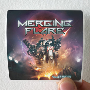 Merging Flare Revolt Regime Album Cover Sticker