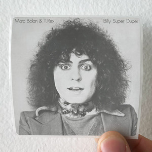 Marc Bolan Billy Super Duper Album Cover Sticker Marc Bolan Billy Super Duper Album Cover Sticker