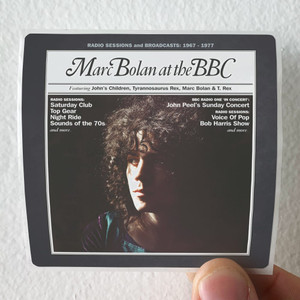 Marc Bolan Marc Bolan At The Bbc Album Cover Sticker Marc Bolan Marc Bolan At The Bbc Album Cover Sticker