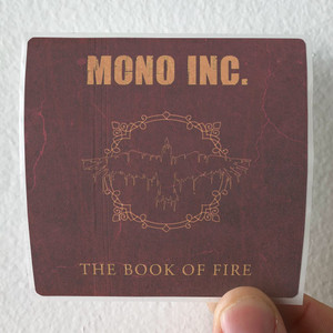Mono Inc Book Of Fire Album Cover Sticker Mono Inc Book Of Fire Album Cover Sticker