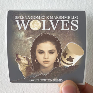 Marshmello Wolves Owen Norton Remix Album Cover Sticker Marshmello Wolves Owen Norton Remix Album Cover Sticker