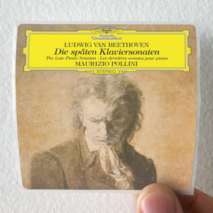 Maurizio Pollini The Late Piano Sonatas Album Cover Sticker