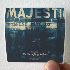 Moon Safari The Gettysburg Address Album Cover Sticker Moon Safari The Gettysburg Address Album Cover Sticker