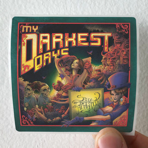 My Darkest Days Sick And Twisted Affair Album Cover Sticker