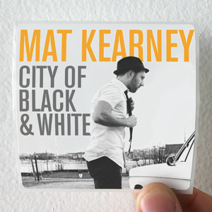 Mat Kearney City Of Black White Album Cover Sticker Mat Kearney City Of Black White Album Cover Sticker
