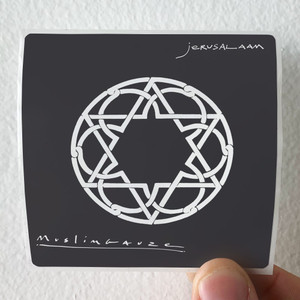 Muslimgauze Jerusalaam Album Cover Sticker Muslimgauze Jerusalaam Album Cover Sticker