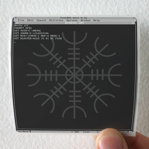 MASTER BOOT RECORD Cedit Autoexecbat Album Cover Sticker