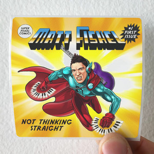 Matt Fishel Not Thinking Straight Album Cover Sticker