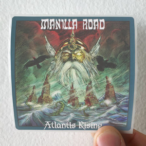 Manilla Road Atlantis Rising Album Cover Sticker