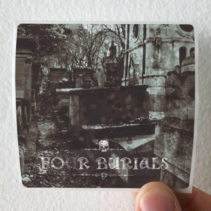 Mournful Congregation Four Burials Album Cover Sticker Mournful Congregation Four Burials Album Cover Sticker