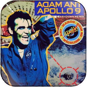 Adam Ant Apollo 9 Splashdown Re Mix Album Cover Sticker Album Cover Sticker