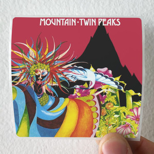 Mountain Twin Peaks Album Cover Sticker