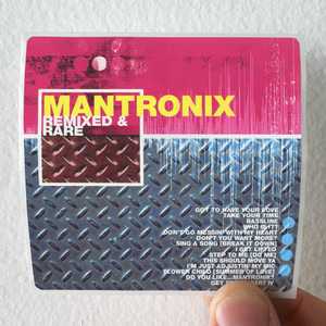 Mantronix Remixed Rare Album Cover Sticker