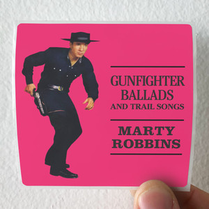 Marty Robbins Gunfighter Ballads And Trail Songs Album Cover Sticker